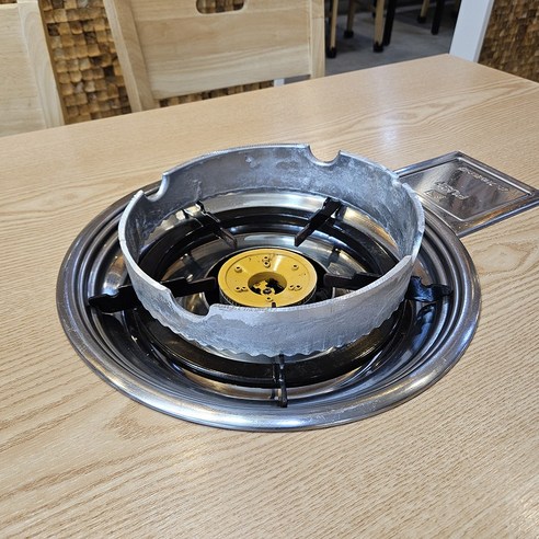 맛있는 삼겹살 구이의 비결: 불판 업소용 매립형 로스타 왕관링 바람막이