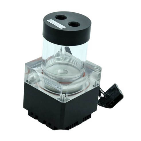 수냉식 펌프 800L/H 액체 냉각 시스템용 통합 보호, 4.70x2.56인치, 검정, 흰색, ABS