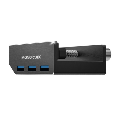 모노큐브 모니터 USB 3.0 허브 TS-HUB30, 블랙