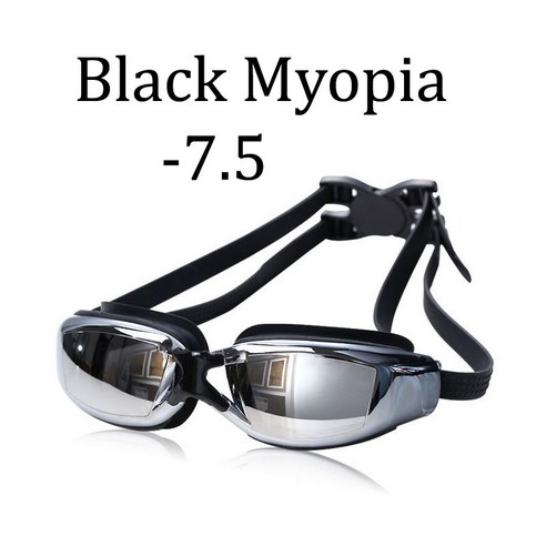 [XIG] XIG 수영안경 처방전 자외선 차단 남성 여성 방수 실리콘수영복 잠수안경, Myopia -7.5