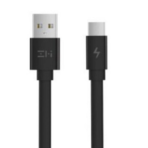zmi 마이크로 5핀 USB 충전 케이블 로이모, 블랙, 30cm