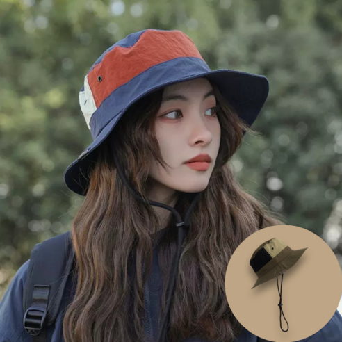 디러프 등산 낚시 햇빛가리개 모자 버킷햇, 카키