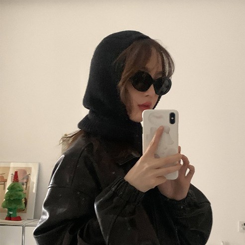 디에프 옴뇸뇸바라클라바니트모자, 블랙