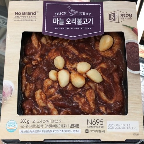 노브랜드 마늘 오리불고기, 300g, 1개