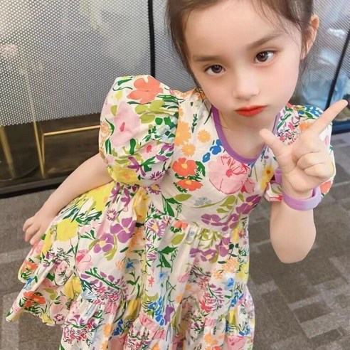 PigPug 여자 어린이 프랑스식 공주 치마 여름옷 22 슈슈앤크라 PigPug 여자 어린이 프랑스식 공주 치마 여름옷 22 슈슈앤크라