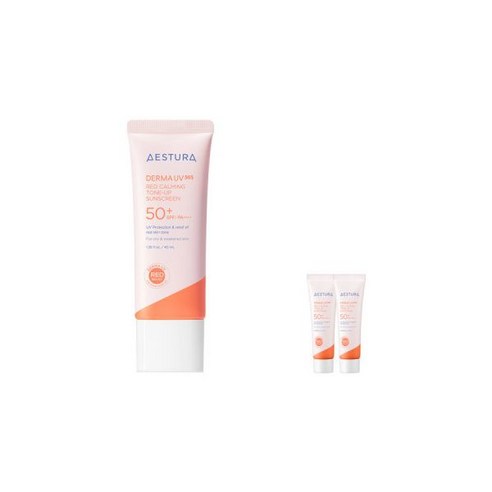 아토베리어365 크림 80ml 3개 증정, 더마UV365 레드진정 톤업 선크림 40ml + 증정