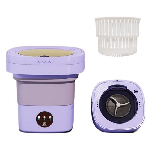 SUOSER 퍼플 미니세탁기 4.2L 휴대용 세탁기 + 탈수기 SUOSER 퍼플 미니세탁기 4.2L 휴대용 세탁기 + 탈수기