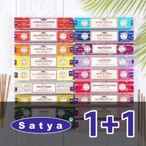 (1+1) 나그참파 인센스스틱 35종 satya 사티아 인센트 인텐스 콤보, (BNG) 12. 오피움 15g (1+1)