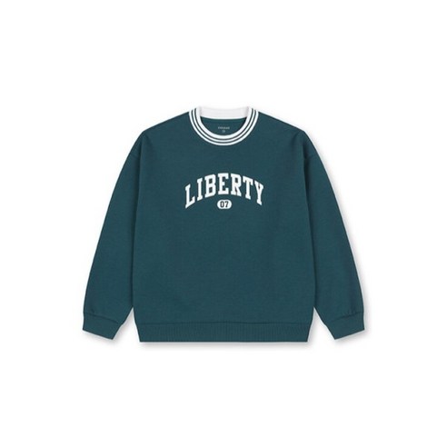 폴햄키즈 공용더블니트립워딩맨투맨PKE1TR3010GN