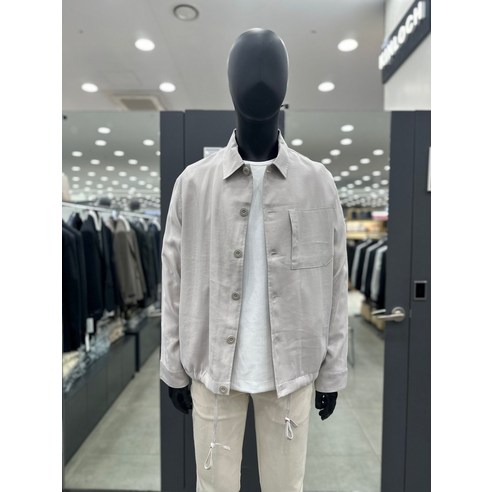 킨록 킨록by 간절기 세미오버핏 셔츠형자켓 (베이지)