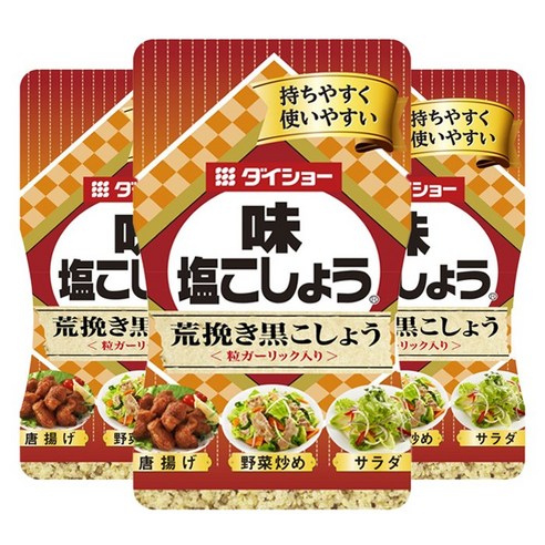 다이쇼 맛소금후추 굵게 간 흑후추, 210g, 3개