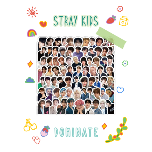 [당일출고] 스트레이키즈(Stray Kids SKZ) 굿즈_신상 비공굿 다꾸 도무송 스티커 (탑꾸/폰꾸/폴꾸/ATE/Lose my breath), 01. ATE