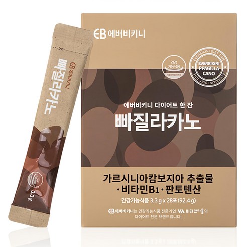 에버비키니 다이어트 한잔 빠질라카노 커피맛 28포, 92.4g, 1개