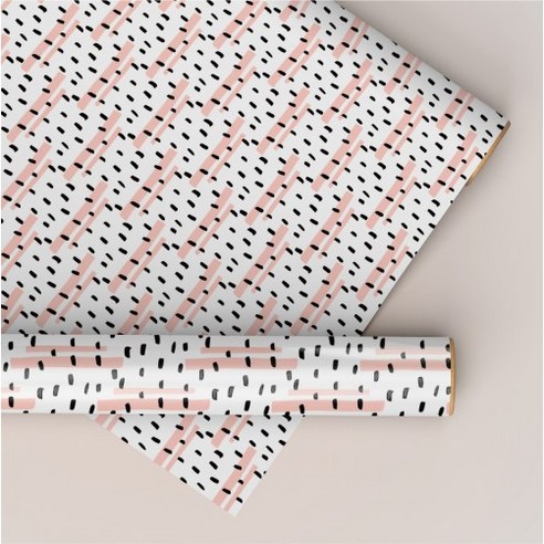 종이 포장지 50x70cm 5매입, 핑크컨페티