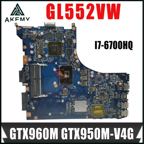 ASUS ROG GL552VW GL552VX GL552V ZX50V 메인 보드 I76700HQ GTX960M GTX950MV4G 100 작동 용 노트북 마더, 2.i56300HQV4G B