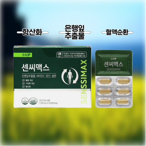 징코 기억려 인지력 혈행개선 하지정맥 치매예방 혈액순환 항산화 제품, 2박스, 30회분