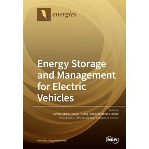 (영문도서) Energy Storage and Management for Electric Vehicles Paperback, Mdpi AG, English, 9783039218622