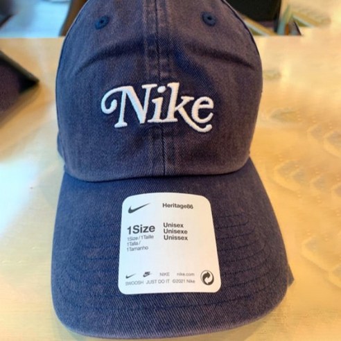 나이키 골프 헤리티지 86 커플 볼캡 모자, 네이비