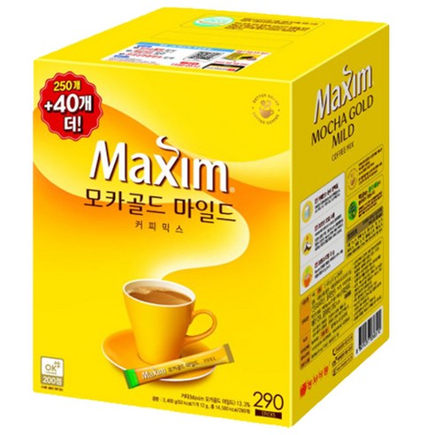 맥심 모카골드 마일드 커피믹스, 290개입, 1개, 12g