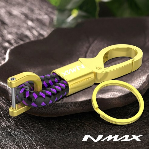 NMAX 아연 합금 키체인, black and purple
