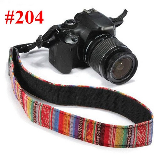 YJQ 유니버설 조절식 카메라 숄더 넥 스트랩 니콘 캐논 올림푸스 코닥 DSLR 카메라 스트랩 액세서리, 204