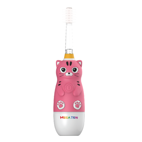 메가텐 키즈소닉 전동칫솔 고양이, MB-KS6008CA, 1개