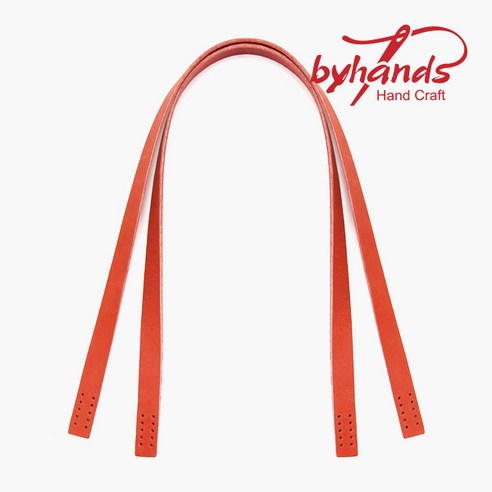바이핸즈 내추럴 통가죽 숄더 가방끈 60cm 손잡이, 탄, 1개