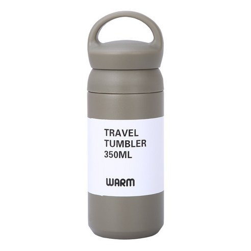 ZZJJC 아이디어 보온병 아이디어 텀블러 아웃도어 보온병, 토트 커버 그레이, 350ml