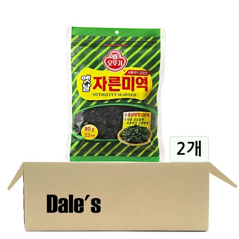 오뚜기 옛날 자른 미역, 80g, 2개