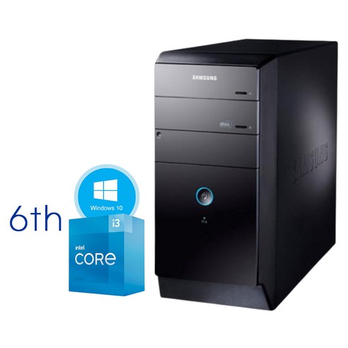 삼성 중고컴퓨터 6세대 미들형 DB400T6 i3-6100 8GB SSD120GB HDD500GB HDMI외장그래픽 윈도우10