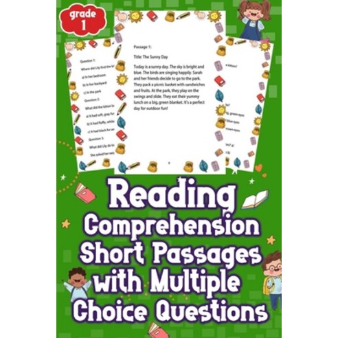 (영문도서) Reading Comprehension Short Passages with Multiple Choice Questions Grades 1: Unleash Your Ch... Paperback, Independently Published, English, 9798883882608