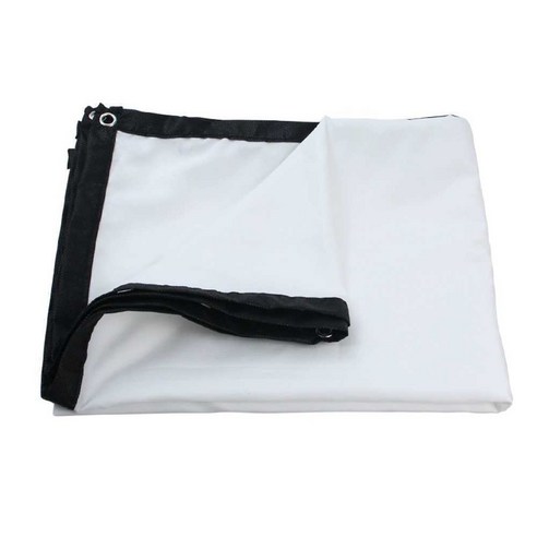 캠핑용 초대형 스크린 200 HD 휴대용 접이식 빔프로젝터 180 야외, Compass 커튼 200인치 1610