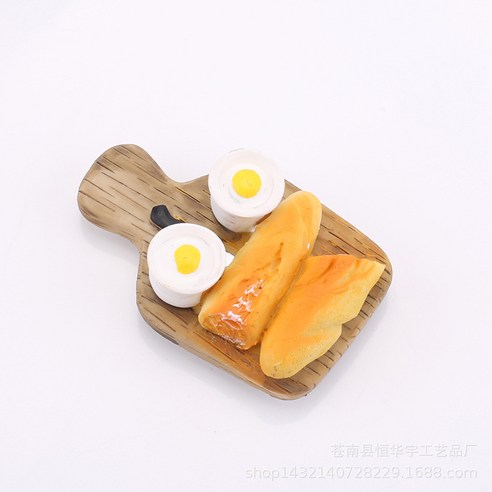 냉장고 스티커 스테레오 식품 마그네틱 스티커 크리 에이 티브 메시지 자석 스티커, 하나, 나무 빵