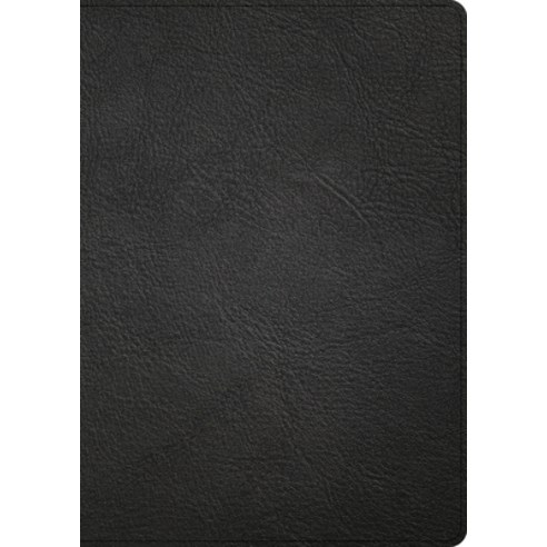 CSB Single-Column Wide-Margin Bible Holman Handcrafted Collection Premium Black Goatskin Leather, Holman Bibles