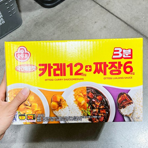 오뚜기 오뚜기 3분카레_짜장 200G X12 + 200G X 6, 단품, 단품