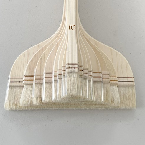 한국서예유통 고급 평붓 3.5호 빽붓 아교반수 민화붓, 1개