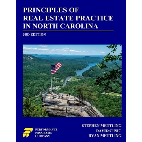 (영문도서) Principles of Real Estate Practice in North Carolina: 3rd Edition Paperback, Performance Programs Compan..., English, 9781955919456