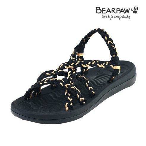 베어파우샌들 [베어파우] ALINA 블랙골 스트랩 샌들 K10K1072145PB-W Best Top3