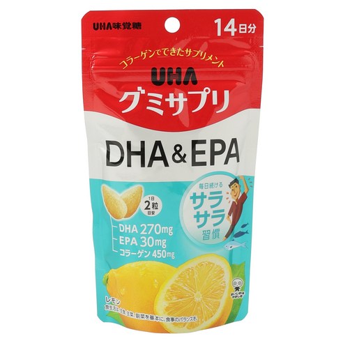 유하미카쿠토 구미 영양제 DHA 앤 EPA 레몬, 1개, 28정