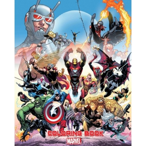 Marvel Coloring Book: 50+ Marvel Super heroes Illustrations for Kids and Adults High Quality Colorin... Paperback, Independently Published, English, 9798719068831