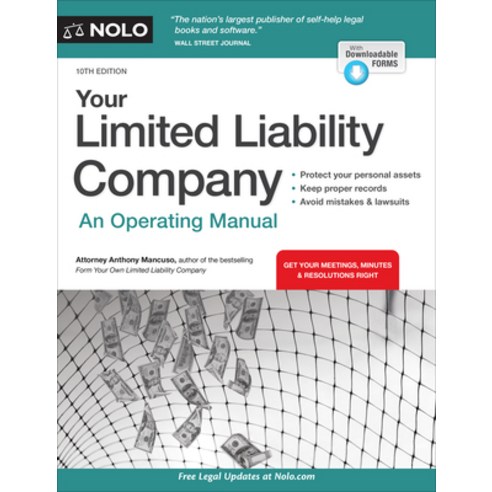(영문도서) Your Limited Liability Company: An Operating Manual Paperback, NOLO, English, 9781413329636