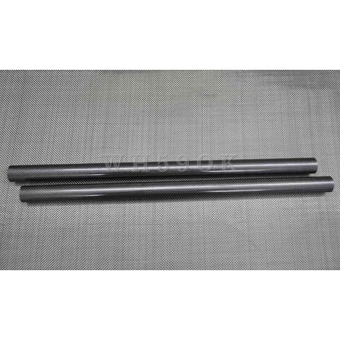 고강도 3k 탄소섬유튜브 외경 20mm 22mm 23 24mm 25mm 26mm 27mm 28mm 29 30mm 길이500mm 3k 평직유광 윙튜브 Carbon fiber tube, 2pcs 27x25x500mm 유광