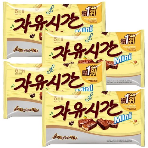 해태 자유시간 미니, 630g, 4개