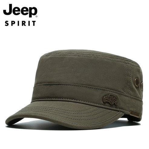 JEEP SPIRIT 캐주얼 플랫 모자 CA0077 + 인증 스티커