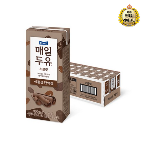 매일유업 매일두유 초콜릿, 190ml, 360개