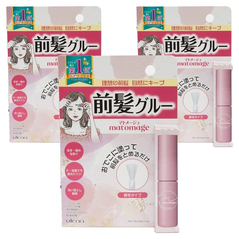 마토메쥬 앞머리 글루 헤어 스타일링 픽서 솔 타입, 3개, 5ml