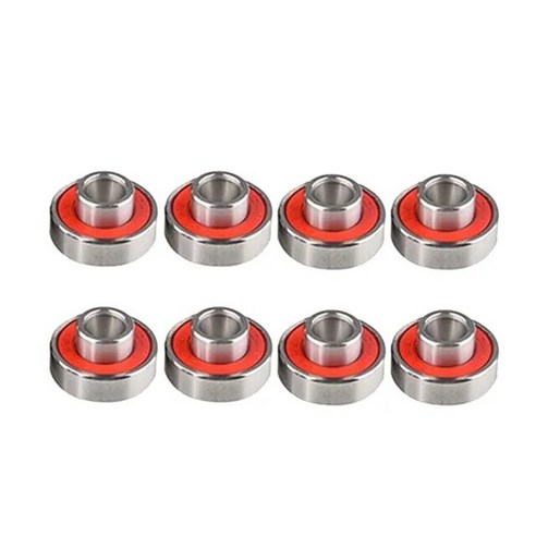 4/8pcs 608-2RS 스케이트 보드 베어링 긴 통합 ABEC-11 고속 침묵 부품 및 액세서리, 03 Red 4pcs abec11 Best Top5