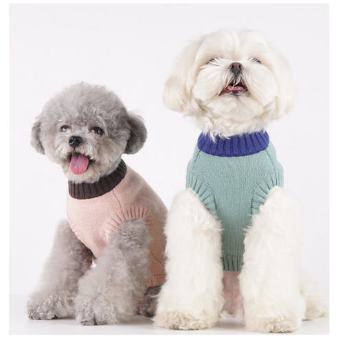 CHEEPET 귀여운 강아지 옷 동물 그림 스웨터 행사, 핑크