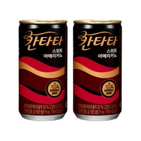 제트스카이 롯데칠성 칸타타 스위트 아메리카노, 175ml, 50개