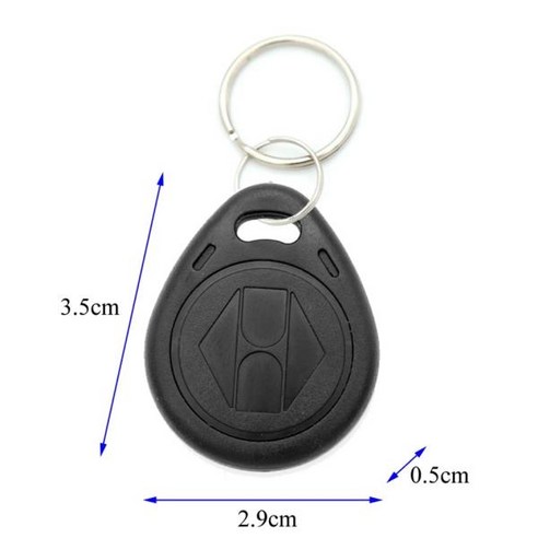 RFID 태그 125KHz 근접 카드 열쇠 고리 제어 스마트 색상 100 개, 08 보라색 rfid125khz